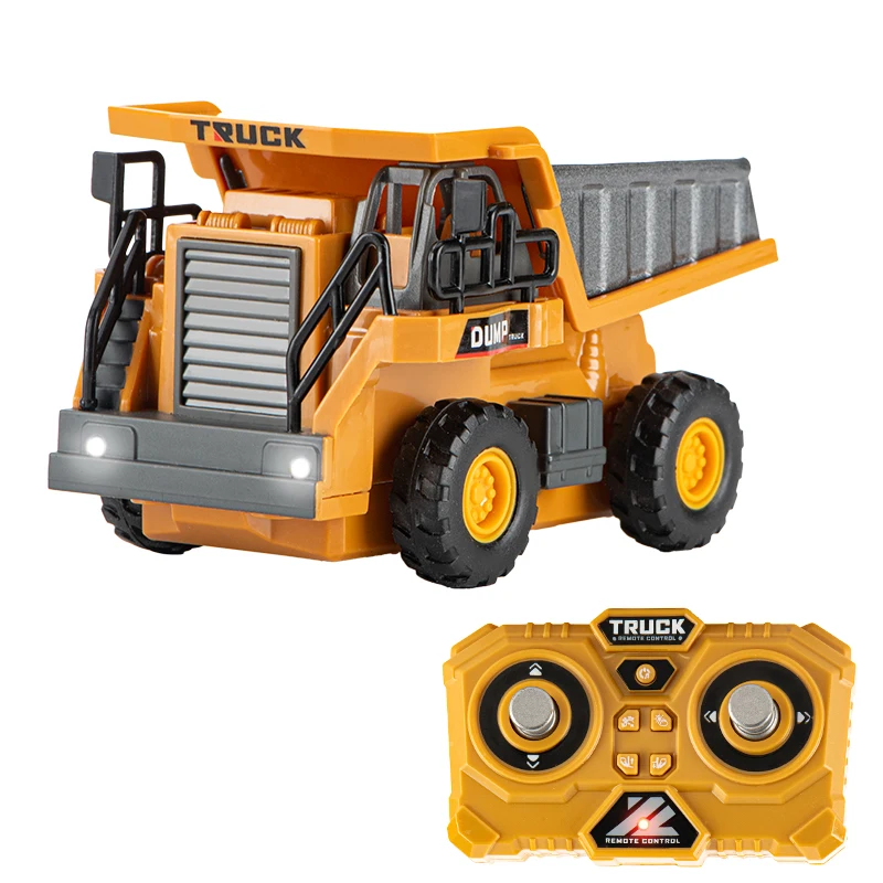 1/64 RC vorkheftruck 2-modus mini-afstandsbediening vorkheftruck 2-in-1 transformeerbare liftvork en haak met licht en geluid voor kinderen