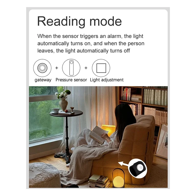 FULL-Tuya Intelligent Pressure Sensor For Zigbee Gravity Detection Automation Scene Linkage Sensor Tuya Smart Pressure Sensor 40