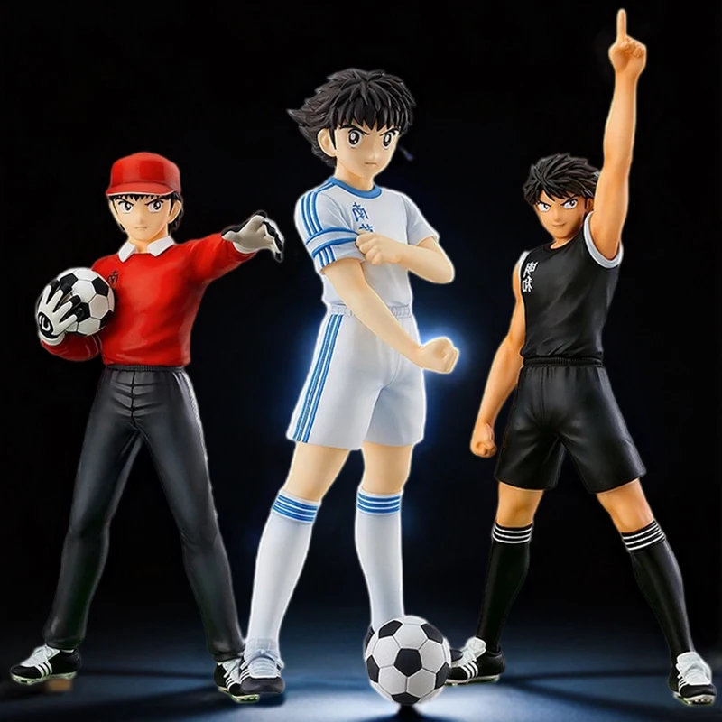 18cm Captain Tsubasa Anime Figure Ozora Tsubasa Action Figures Hyuuga Kojirou/Wakabayashi Genzou Figurine Collection Model Toys