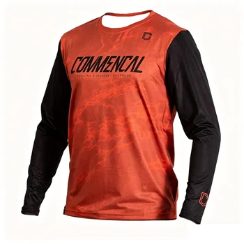 Kid TShirt Women Tee Boys Top Adults Children Parent Child Quick dry Men long sleeve T shirt Enduro Off Road MTB Cycling Tops 2