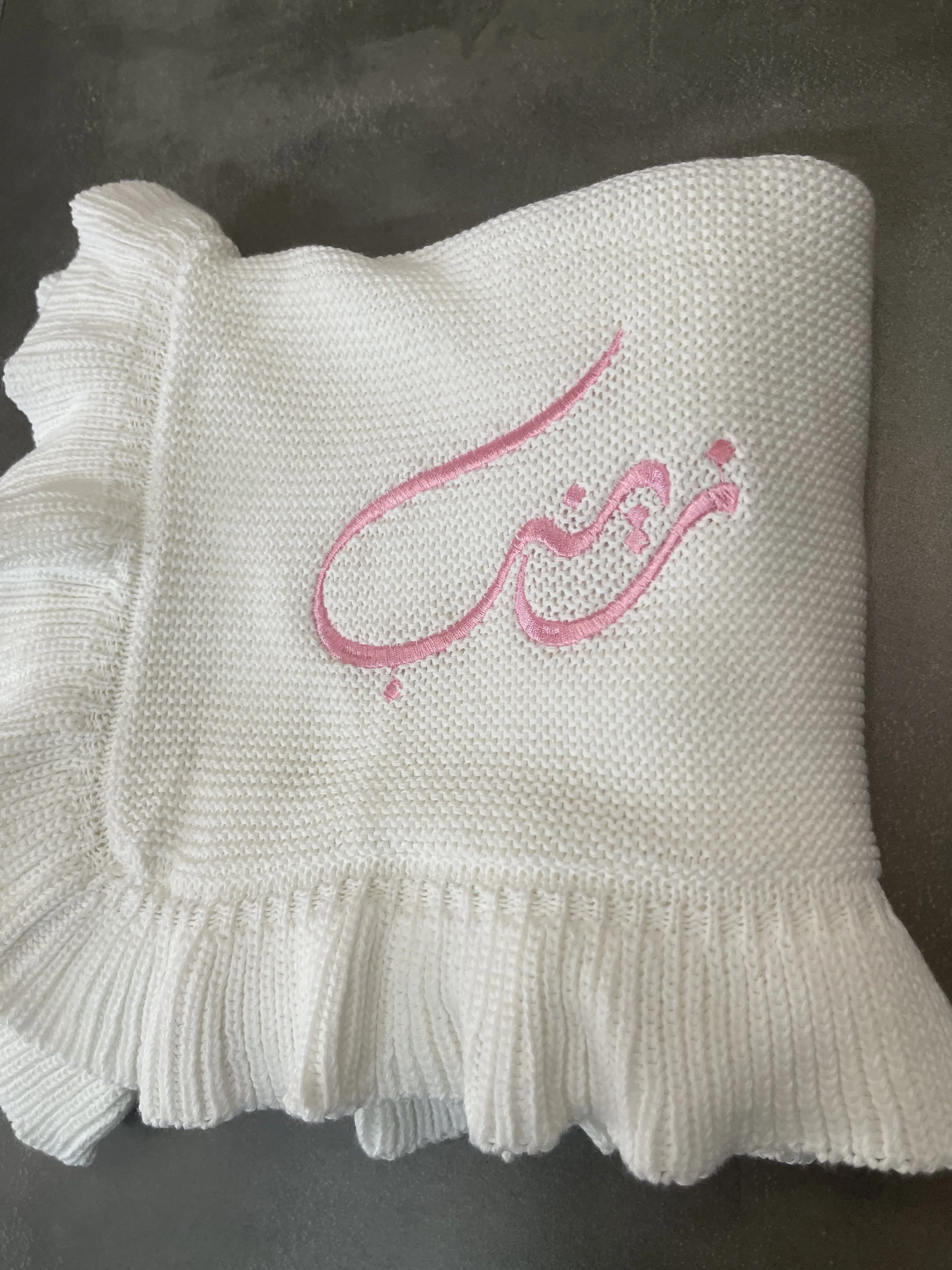 Embroidered Baby Blanket Custom Name Stroller Blanket Newborn Baby Shower Party Gift Nursery Room Afternoon Nap Soft Blankets