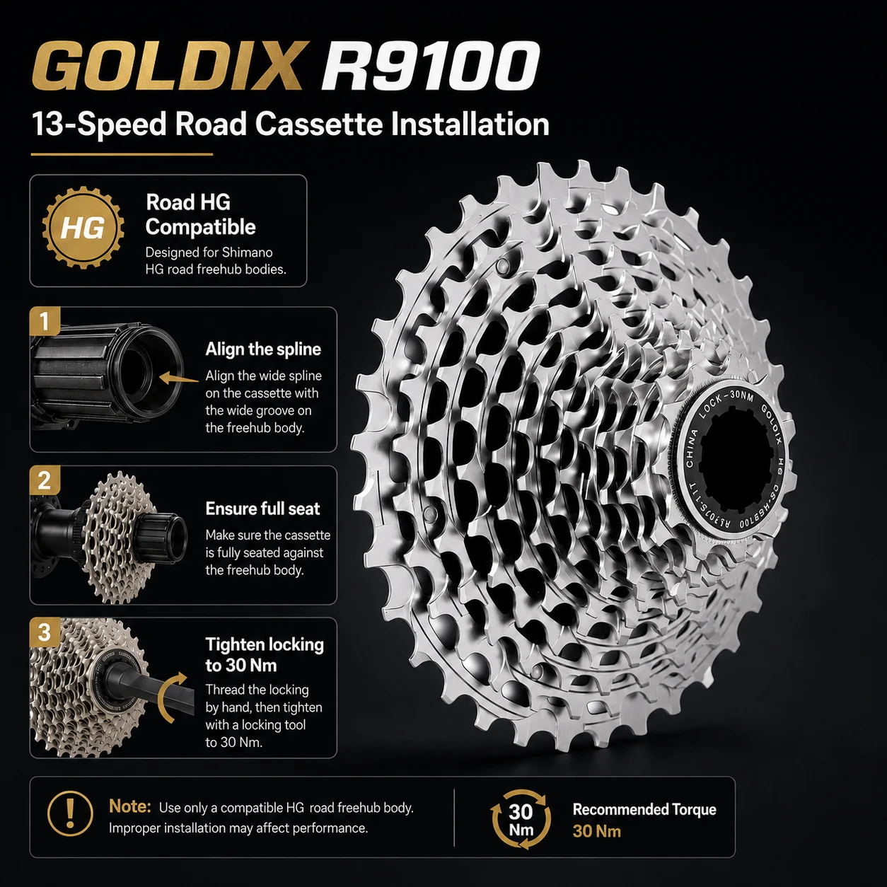 Cassete GOLDIX R9100 13 Veloci - Cassette 11 Speed avaliação e preço
