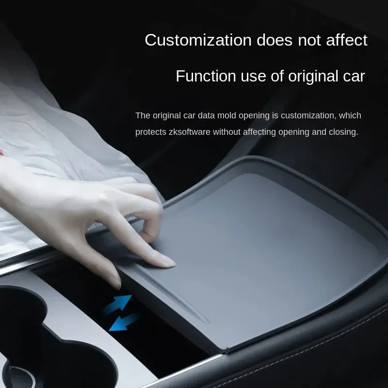 Central Control Silicone Pad for Tesla Model 3 Model Y Anti-slip Center Console Push-pull Protection Film Interior Accessories