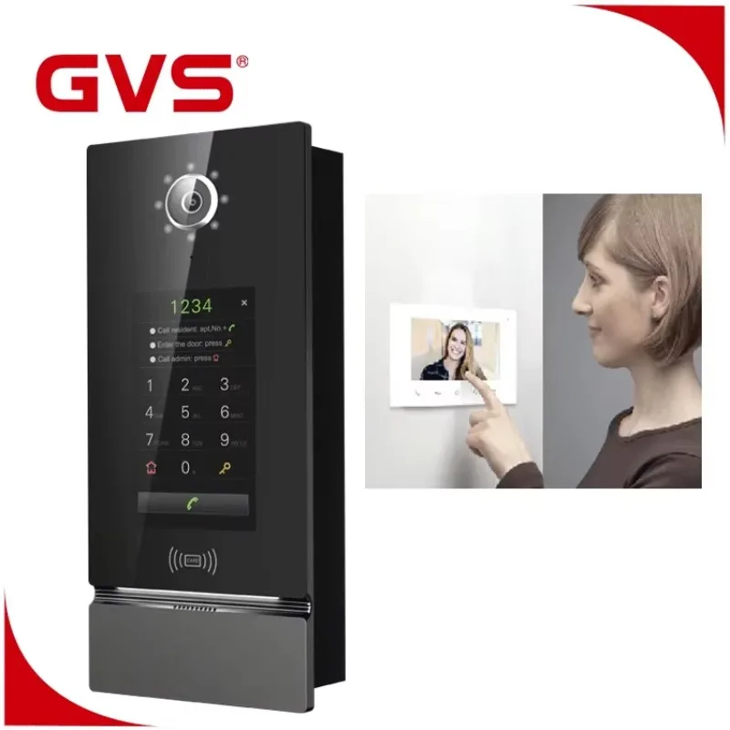 

2025/Intelligent Video Intercom Use CAT5 Cable For Multi Apartment Support App And Face Recognition