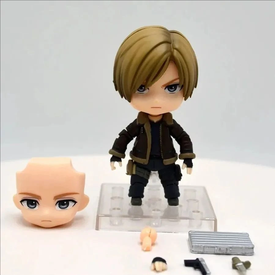 レオン・S・ケネディ Q バージョン 10 センチメートルアクションフィギュア - アニメ PVC デスクトップオーナメントグッズギフト男の子と子供の誕生日