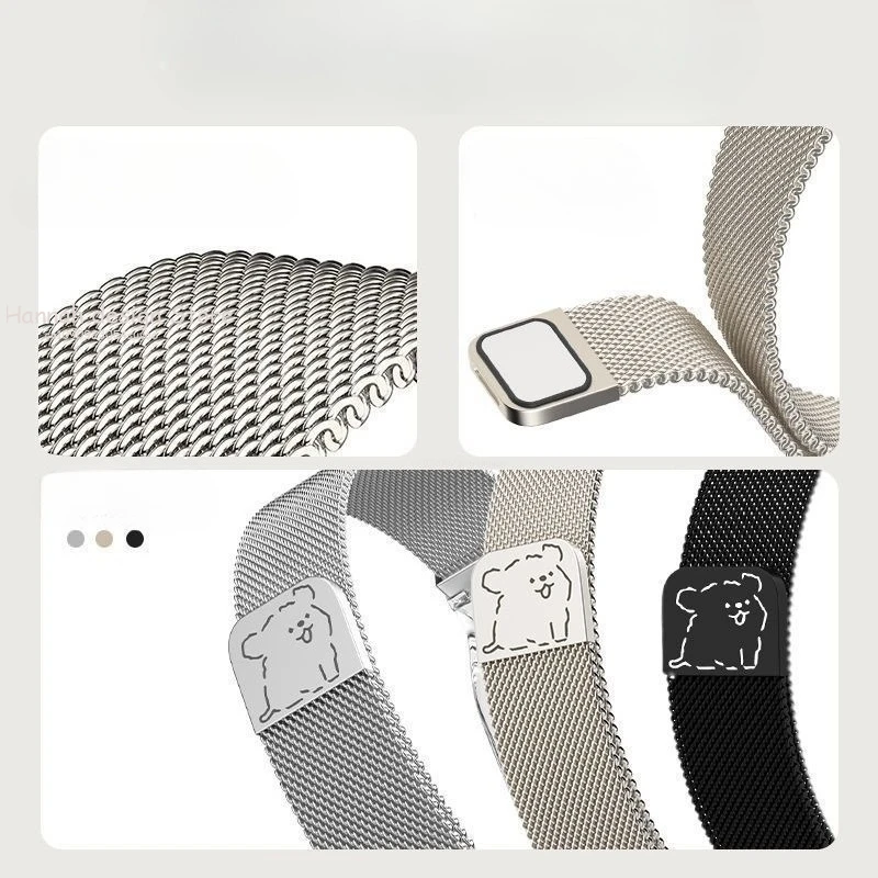 Эксклюзивный ремешок для часов Mi Band Creative Milan Wind Magnet, идеально подходит для Mi Band 3/4/5/6/7, красочный браслет Xiomi Delicacy