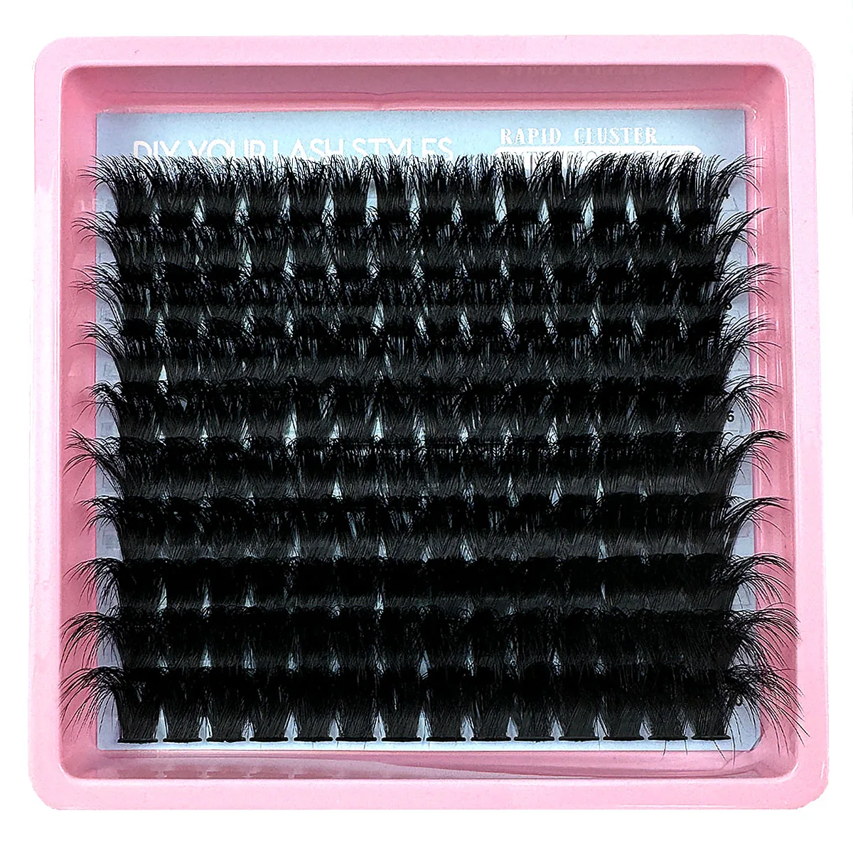 60D-200D 플러피 DIY 클러스터 속눈썹 - 14-20mm 혼합 길이 속눈썹 연장 0.07mm 러시안 D 컬 재사용 가능 드라마틱 속눈썹