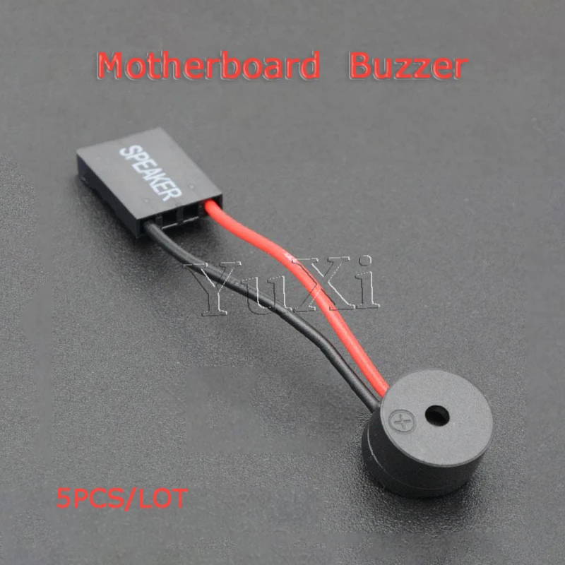 YuXi 5PCS For PC Mini Plug Speaker Interanal BIOS Computer Motherboard Mini Onboard Case Buzzer Board Beep Alarm NEW