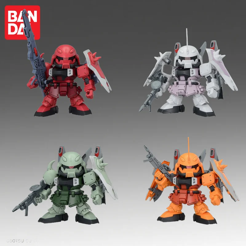 

In Stock Bandai Original Bb Gundam Zaku Series Set Action Figure Model Doll Brand New Boxed Anime Characters Toys Model Garage