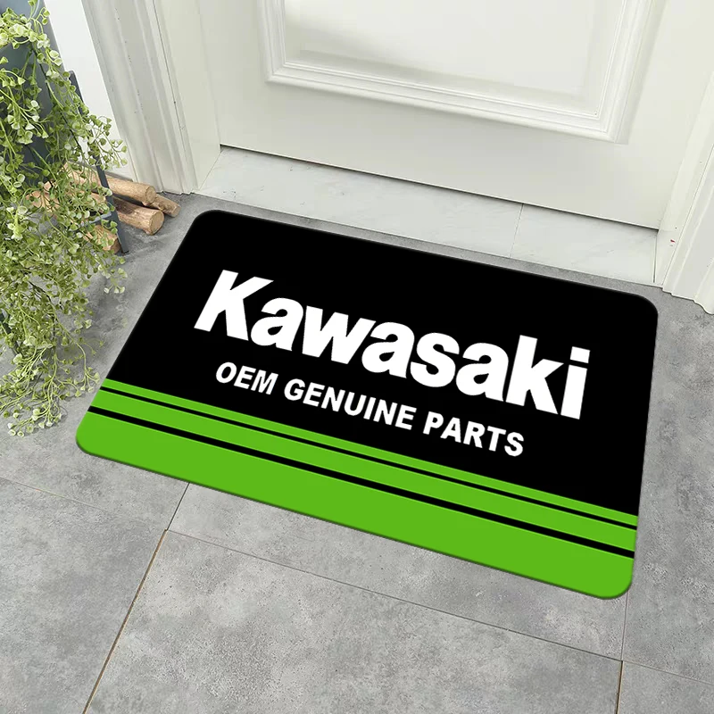 K-Kawasakis Cool Motorcycle Rug for Hallway on the Floor Carpet in the Bedroom Mats Kitchen Foot Mat Carpets Room Rug