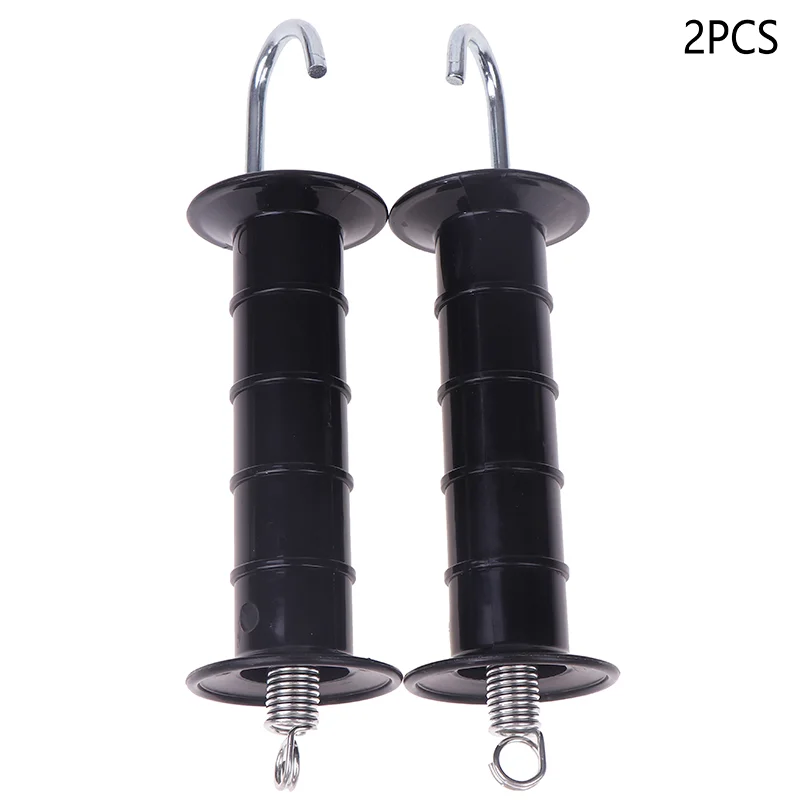 2PCS พลาสติกรั้วไฟฟ้าประตูฤดูใบไม้ผลิสําหรับฟาร์มสัตว์ป่าลิงปศุสัตว์สวนรั้วไฟฟ้าระบบประตูจับ