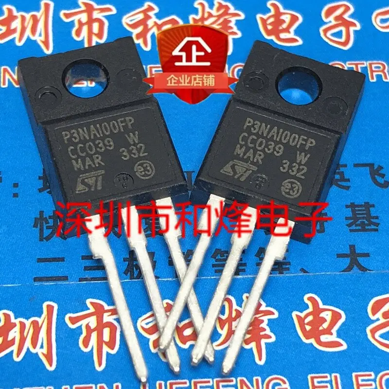 5PCS P3NA100FP STP3NA100FP  TO-220F 1000V  In stock, can be purchased directly from Shenzhen Huayi Electronics