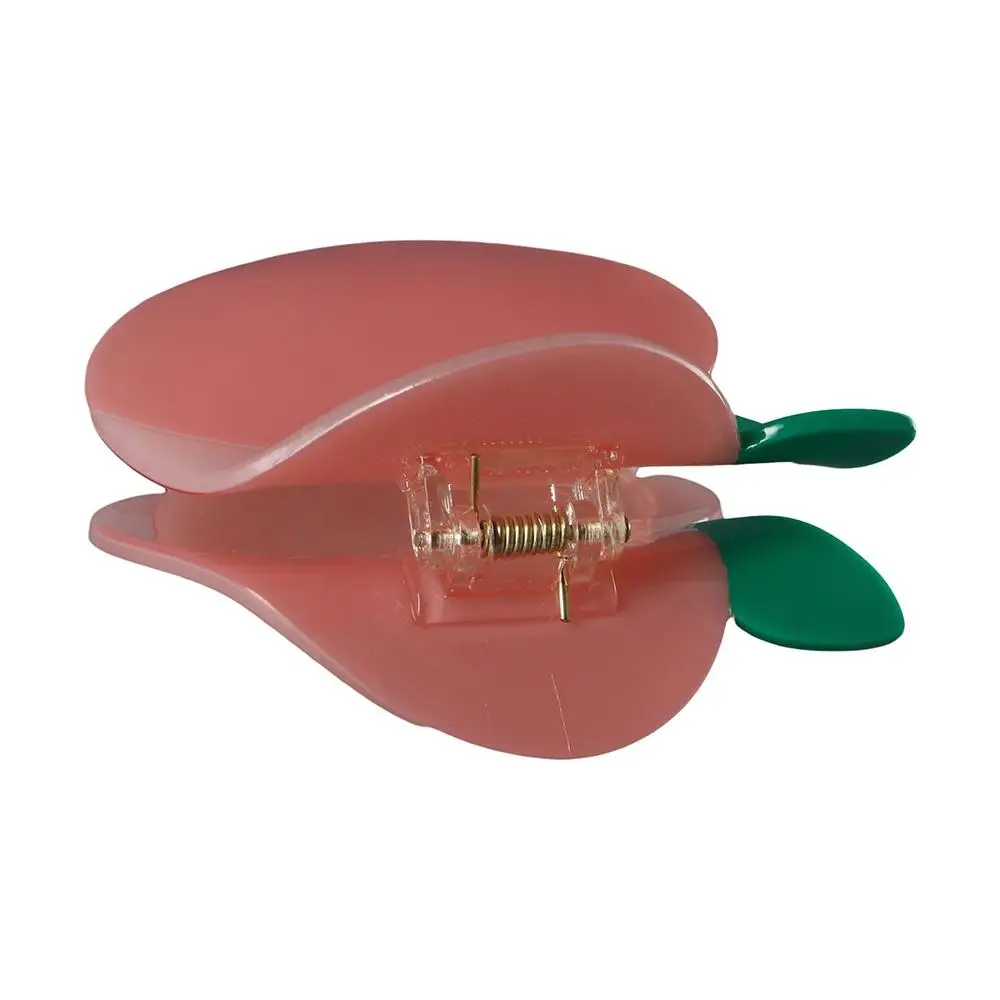 Decoration Pink Peach Acetate Sheet Crab Barrette Women Hair Claw Korean Style Headwear Fruit Hair Clip Acetic Acid Hair Claw