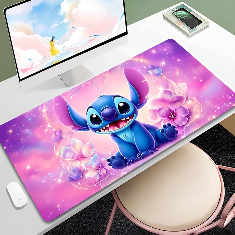 Stitch Cartoon Aesthetic Small Mouse Pad Gamer Computer Desk Mat Kawaii Gaming Accessories Varmilo Keyboard Carpet LOL Mousepad