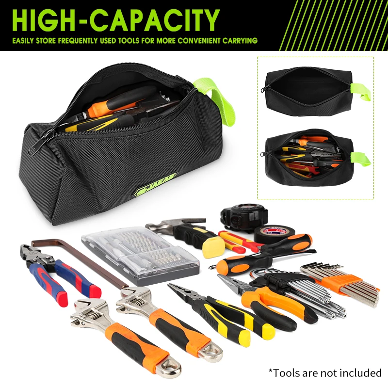 Jakah Elektriker-Werkzeugtasche, multifunktional, Oxford, verdickt, Holzbearbeitung, Aufbewahrung, Schraubendreher-Set, Werkzeugtasche, tragbare Handtasche – Detail 13