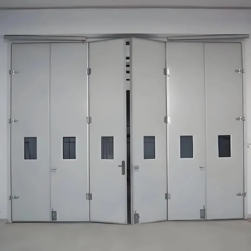 Oficina de armazém industrial de alta qualidade porta dobrável dupla deslizante