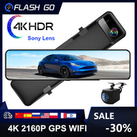 Car Dvr 4K WIFI GPS Rear View Camera Mirror Recorder 12 Inch Dash Cam Video Track Sony IMX415 Ultra HD 3840*2160P Camera