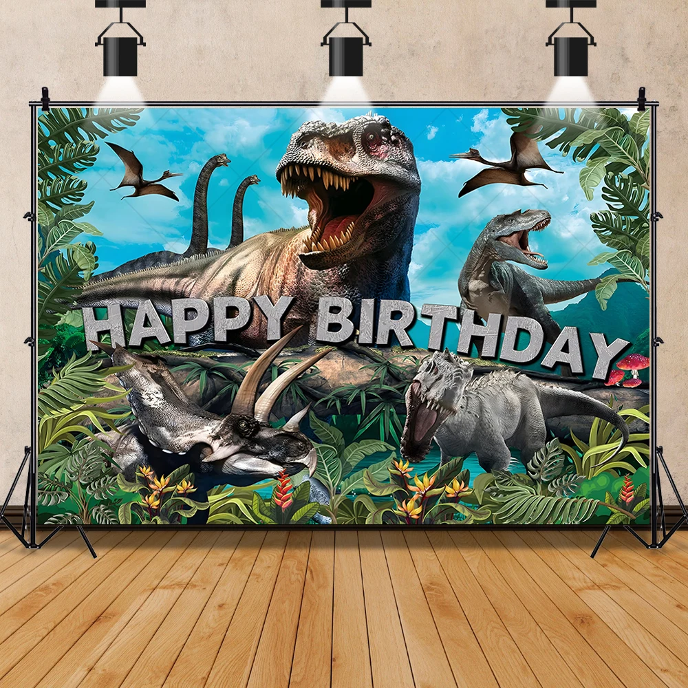 Jurassic Park Ancient Dinosaur Cool Boy Adult Kid Gifts Birthday Party Backdrop Custom Decor Photography Studio Props Background