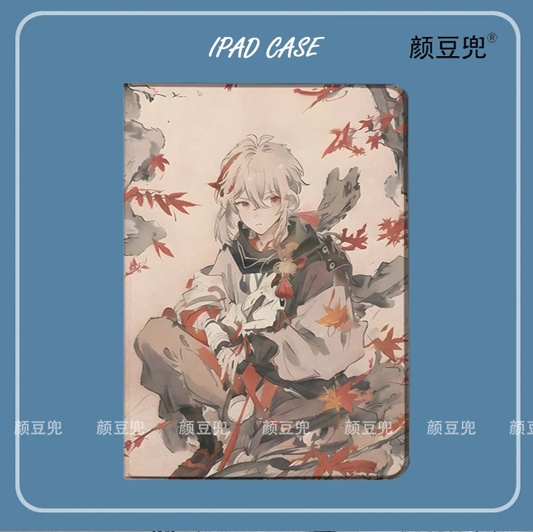 Kaedehara Kazuha Anime Genshin Impact Case For iPad 10.2 7th 8th 10th Air 4 5 Mini 5 6 Case Luxury Silicone For iPad Pro11 12.9