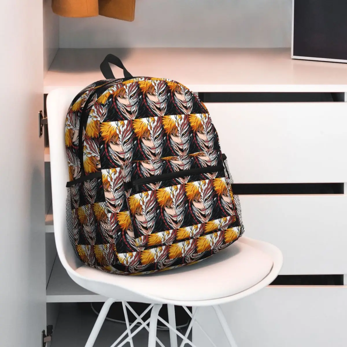 

Bleach Cartoon Student Backpack School Bag Hiking Travel Daypack for Boys Girls Fashion Bookbag Shoulder Bags