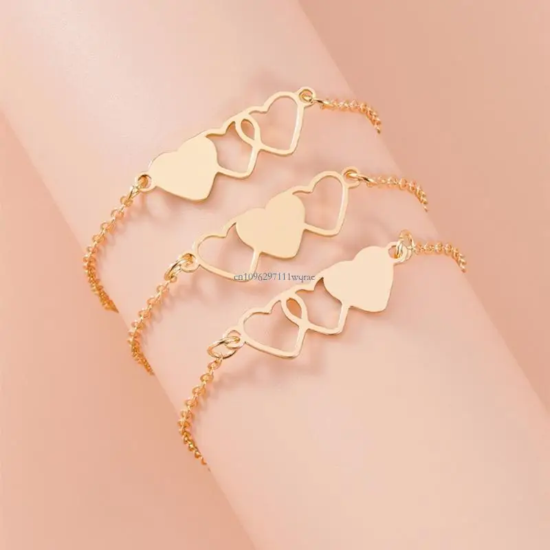 3Pcs/Set Family Sister Gift Promise Bracelets Friendship Relationship Bracelet for Best Friend Sisters Family