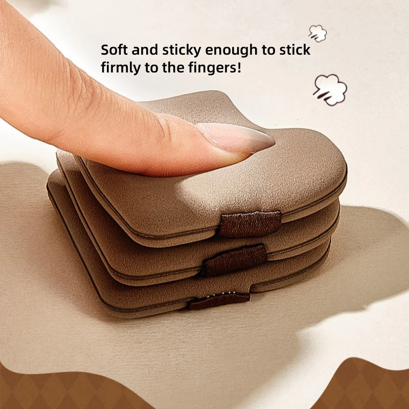 مجموعة مكونة من 6 قطع من أدوات التجميل الرطبة والجافة ذات الأغراض المزدوجة، منتفخة مسحوق الإبهام الصغيرة لا تأكل كريم الأساس المخفي وأحمر الخدود