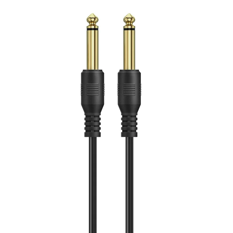 1/2/3/5m 6.35mm Male to Male Audio Cable for Guitar Instrument Strong Durability High Quality Audio Connect Wire Studio Use A4