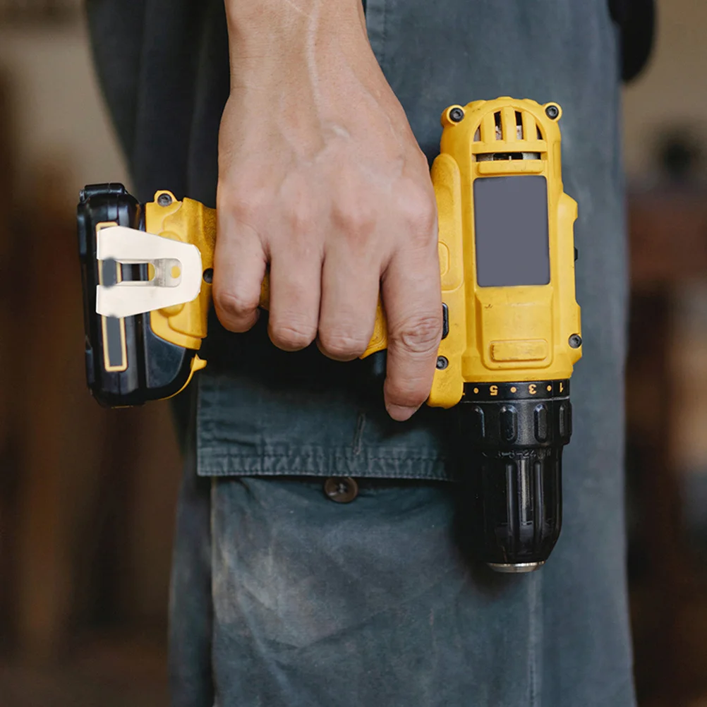 5 set ganci per clip da cintura in acciaio portautensili multifunzione per trapano avvitatore resistente alla ruggine durevole compatto regalo leggero