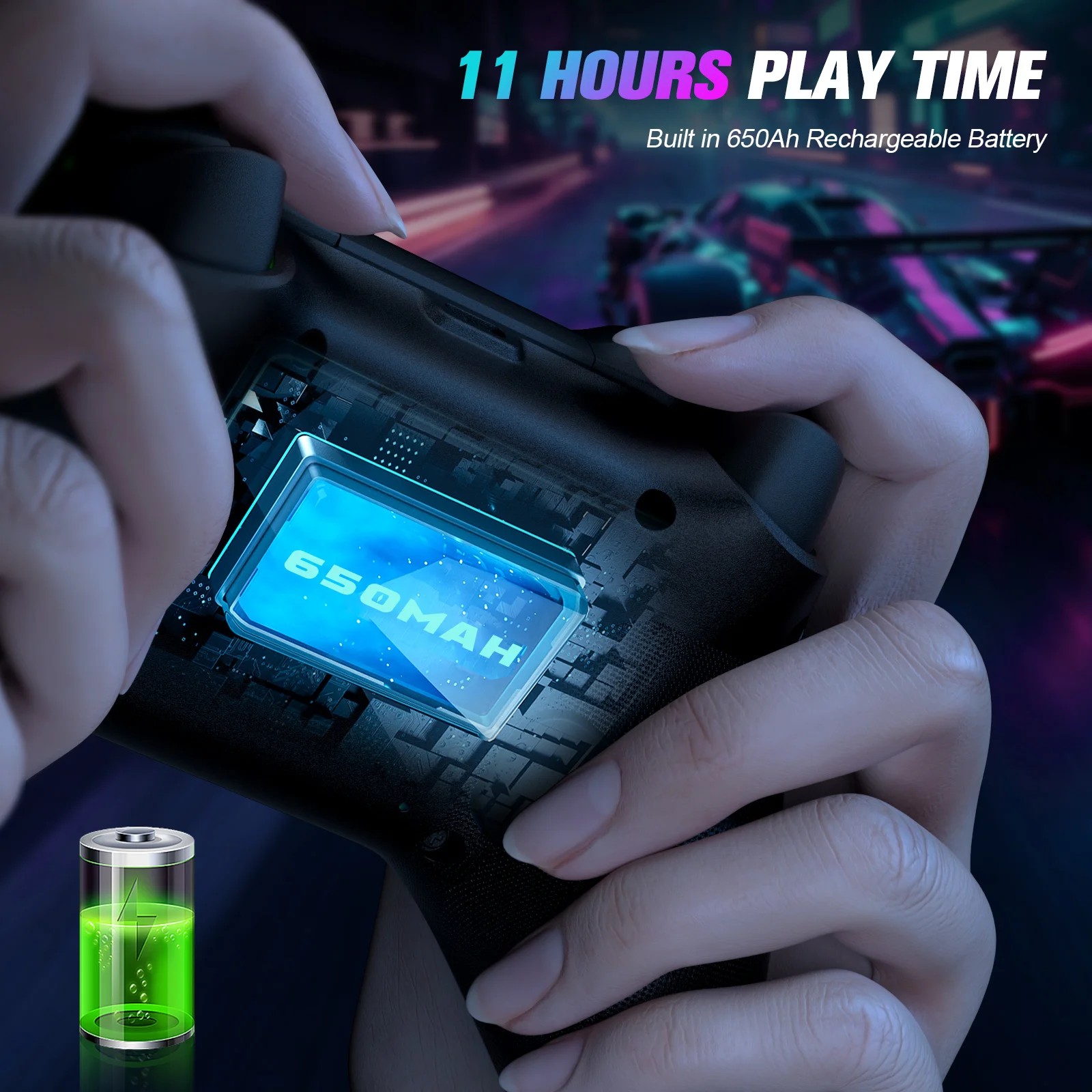 RGB Wireless For Xbox Controller Xbox One/xbox Series X/S/PC With 650mah Battery gamepad Multi-Function Joystick Controller