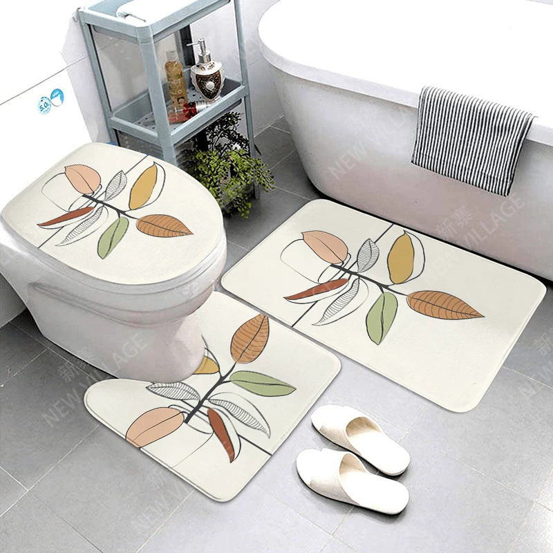 Anti-slip Bath Mat Bathroom Small Rug Shower Mat Decorative Absorbent Foot Mat Entrance Bathtub toilet rug Morandi Nordic Modern