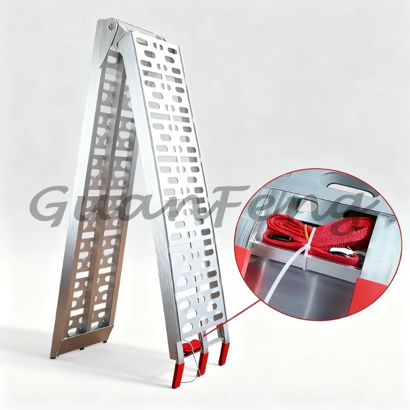 Folding Loading Ramp 1PC 750lb Capacity, Heavy‑Duty for ATV, Motorcycle, Lawn Mower, Pickup Truck and Trailer Loading Work