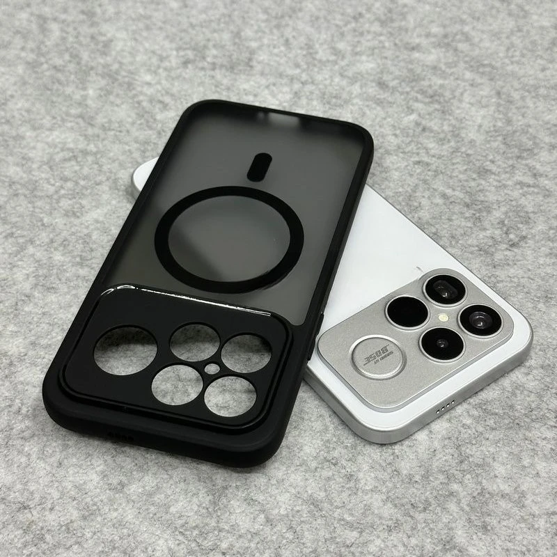 حافظة لهاتف POCO F8 Pro غطاء حماية عدسة أكريليك فاخر مغناطيسي متجمد لهاتف POCO F 8 Pro Ultra مقاوم للصدمات Funda