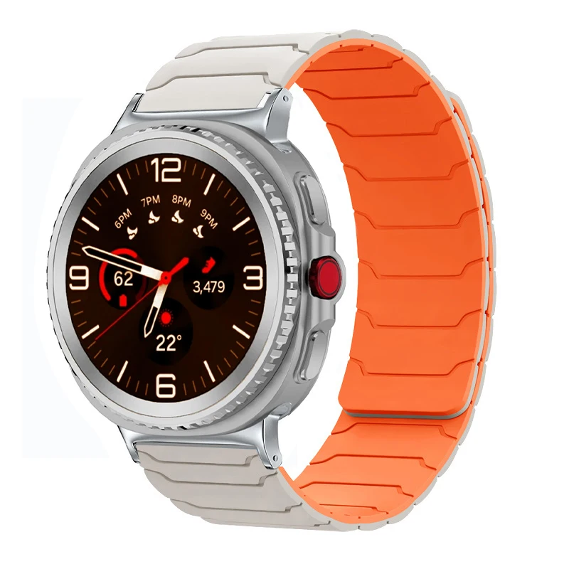 Silikon-Magnetarmband für Samsung Galaxy Watch Ultra 2026 47mm Armband für Galaxy 8 9 40mm 44mm 8Classic 46mm Sportarmband – Detail 12