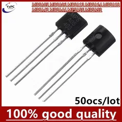 50pcs MPSA05 MPSA06 MPSA13 MPSA14 MPSA18 MPSA42 MPSA44 MPSA56 MPSA92 TO-92 Triode
