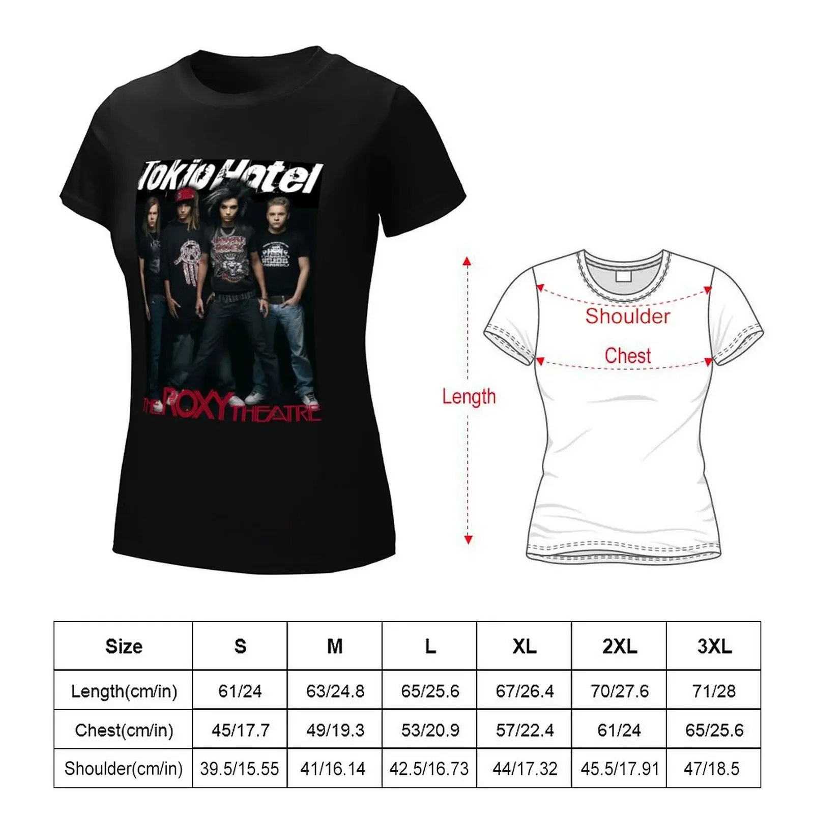 tokio hotel T-shirt tees summer clothes cute tops tops Women