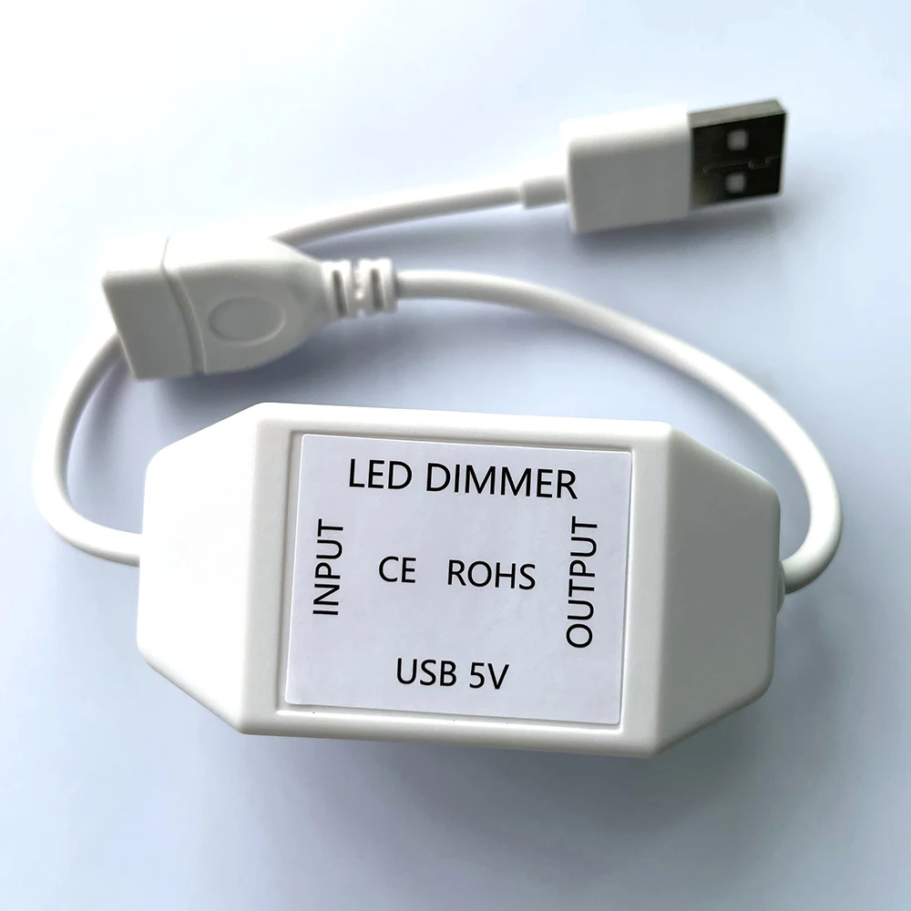 1 pz USB DC 5 V Manopola manuale continua Touch LED Dimmer Interruttore per 5050 2838 Luce di striscia 1 canale Regolatore di regolazione della luminosità