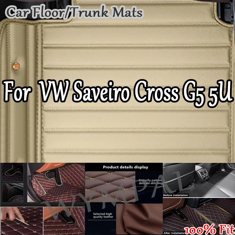 

Роскошный индивидуальный автомобильный коврик из искусственной кожи для VW Saveiro Cross G5 5U 2009 ~ 2017, защитный аксессуар для салона вашего автомобиля