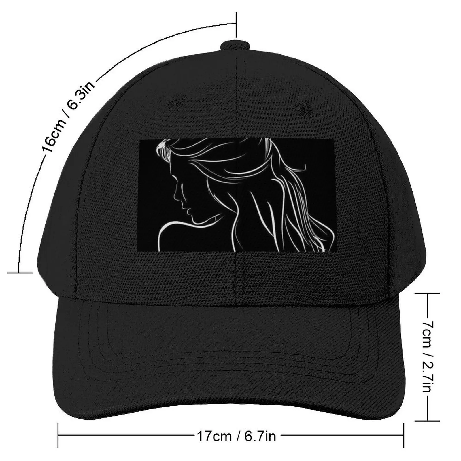 Dark Silhoutte Baseball Cap Icon Vintage Hats For Men Women's