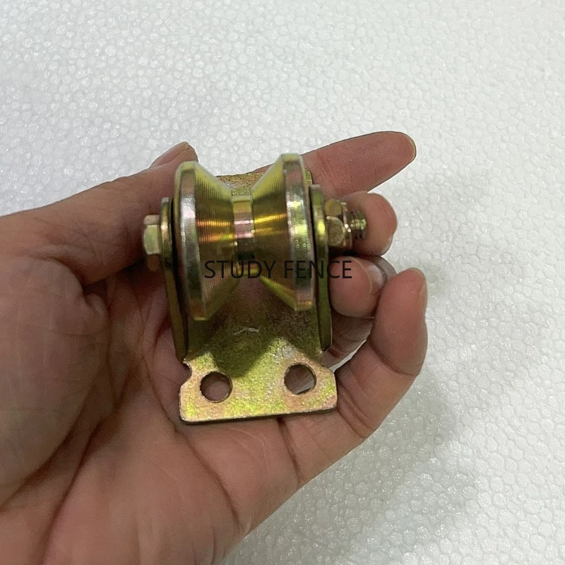 1.2inch U V Groove Wheel&Bracket Heavy Duty Rigid Caster Patio Sliding Fence Factory Gate 1pc Metal Pulley image 5