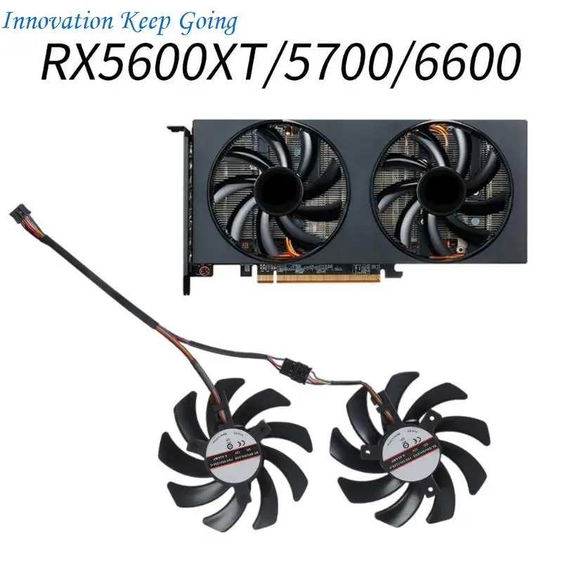 e65c 그래픽 카드 쿨러 팬 저음 그래픽 카드 라디에이터 rx 5600XT 5700 썸네일 5