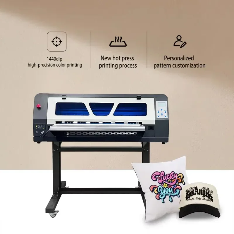 A1 24 Desktop DTF Heat Transfer Double Head XP600 Printer T-Shirt Press 60cm Roll Film XP600 DTF Printer