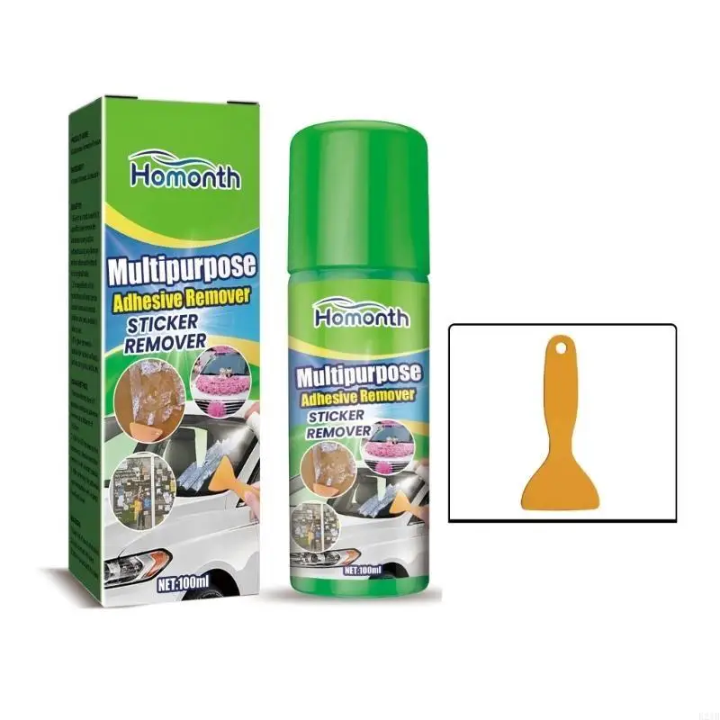 Powerful Mess Cleaner 100ml Liquid Adhesive Remover with Scraper for Home, Office, and DIY Needs Chewing Gum Remover 