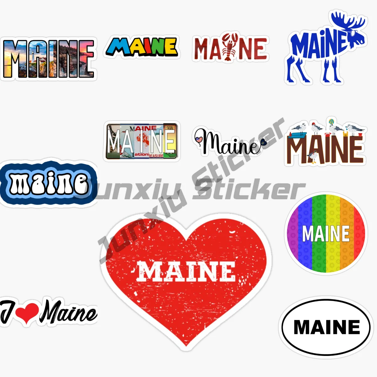 Maine Northeastern United States Atlantic Coast State Lobster Tourist Landscape Vinyl Car Sticker Decoration Accessories Decal