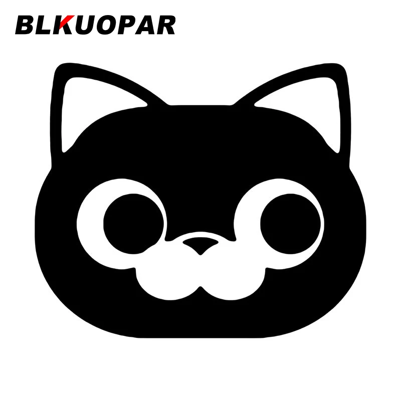

BLKUOPAR Round Cat Stare Big Eyes Animals Creative Car Stickers Anime Personality Decal Funny Surfboard Motorcycle Car Goods