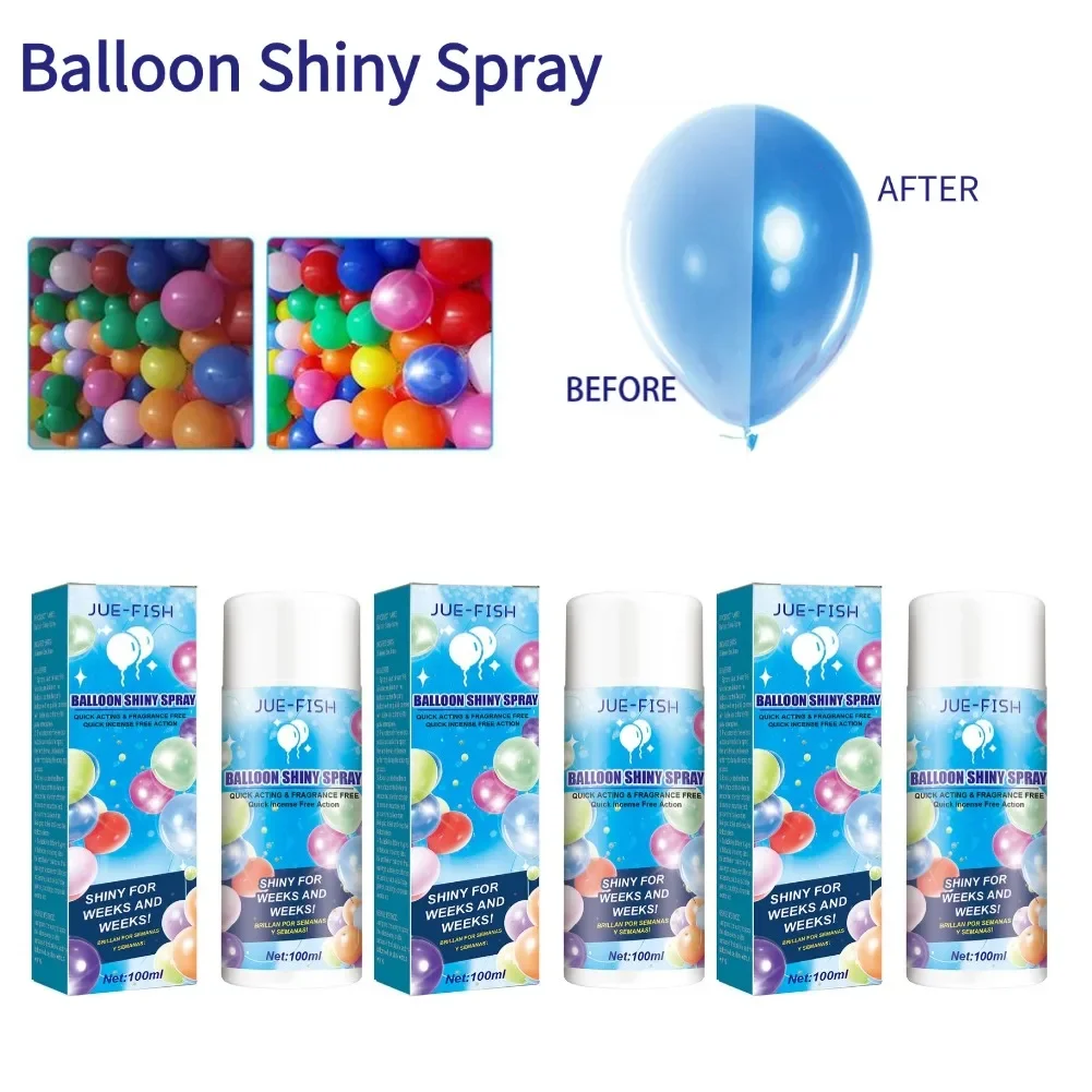 100ml Balloon Shiny Spray Anti Fading Polishing Restore Atmosphere Balloon Gloss Spray Ballon Enhance Brightener Ballon Spray