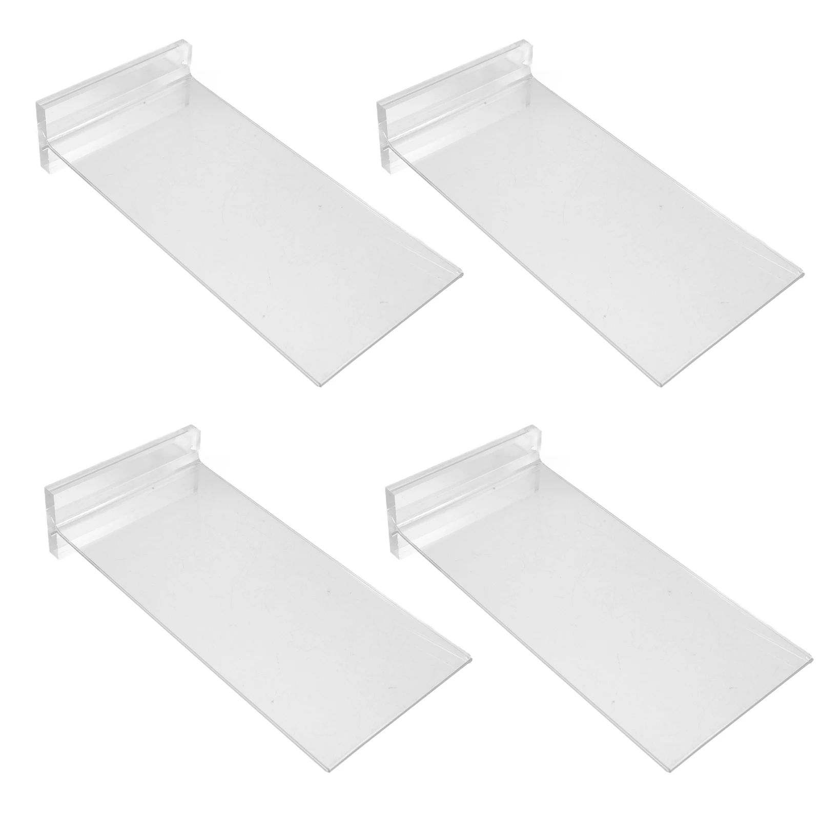 

4 Pcs Desktop Table Cards Poster Holder Stand Plaque Transparent Acrylic Menu Display