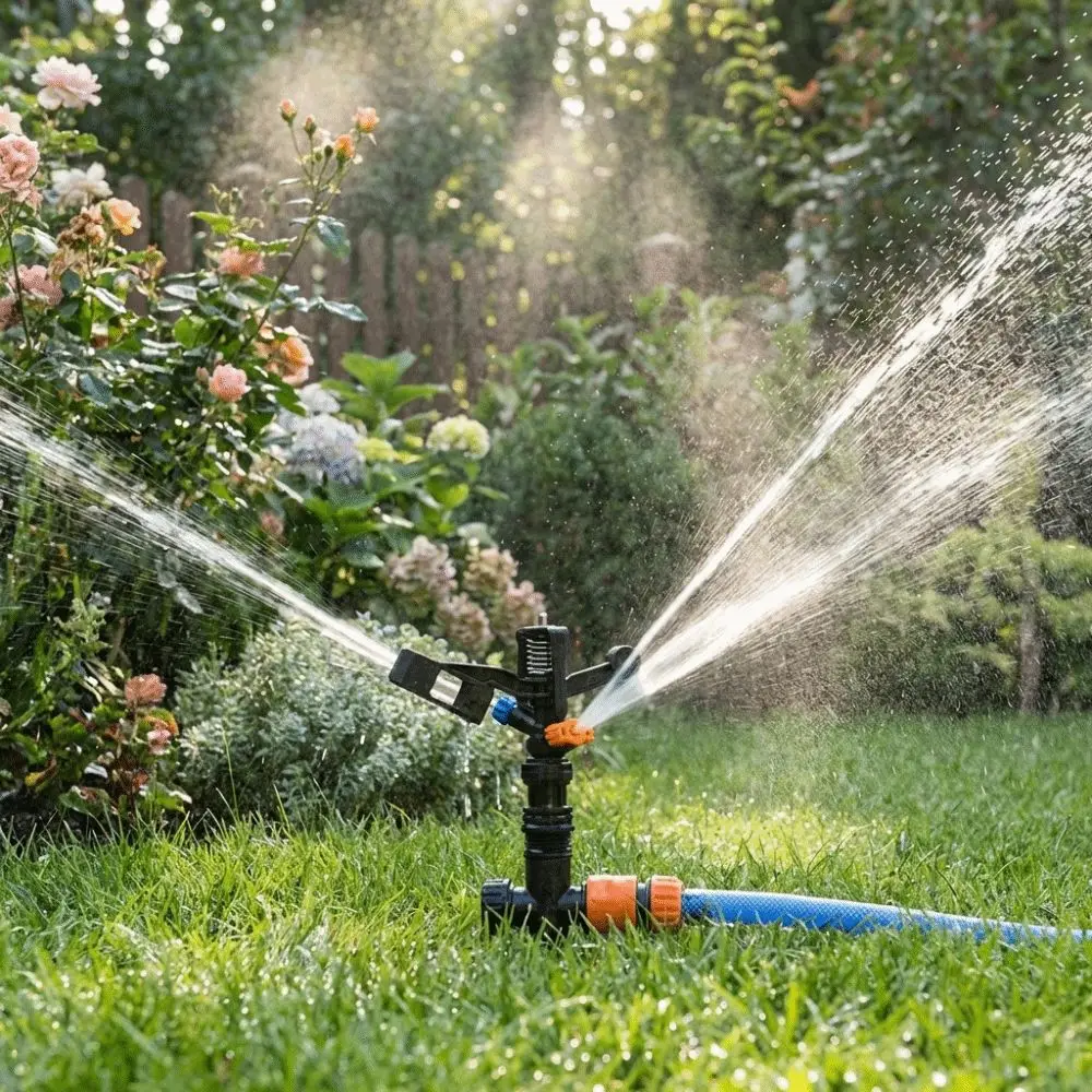 360 Degree Rotating Rocker Sprinkler 1/2 Inch Thread Adjustable Water Spray Nozzle Efficient Water Plastic Sprinkler Head