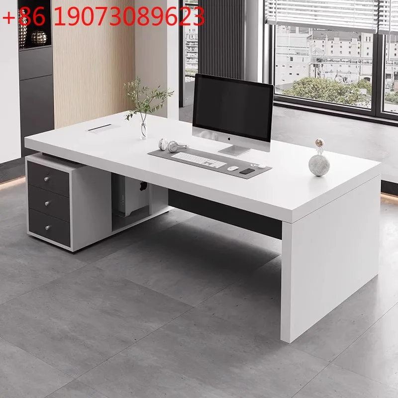 

Одиночный стол, простой современный офисный компьютерный стол для босса, стол для финансового менеджера