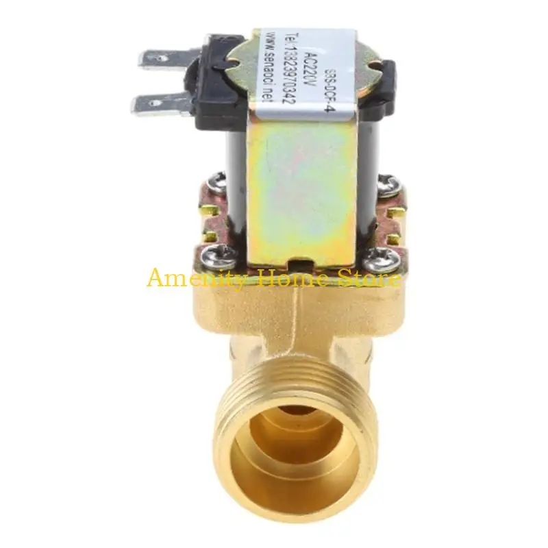 

F26C AC220V DC12V 24V DN15 G3/4 "латунный электрический электромагнитный клапан нормально закрытый переключатель впуска воды для