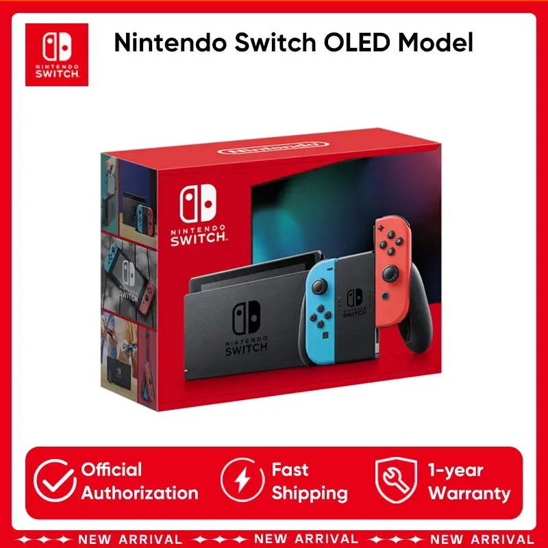 Original Nintendo Switch OLED Model White set Vivid 7” OLED screen 64 GB internal storage Wide adjustable stand